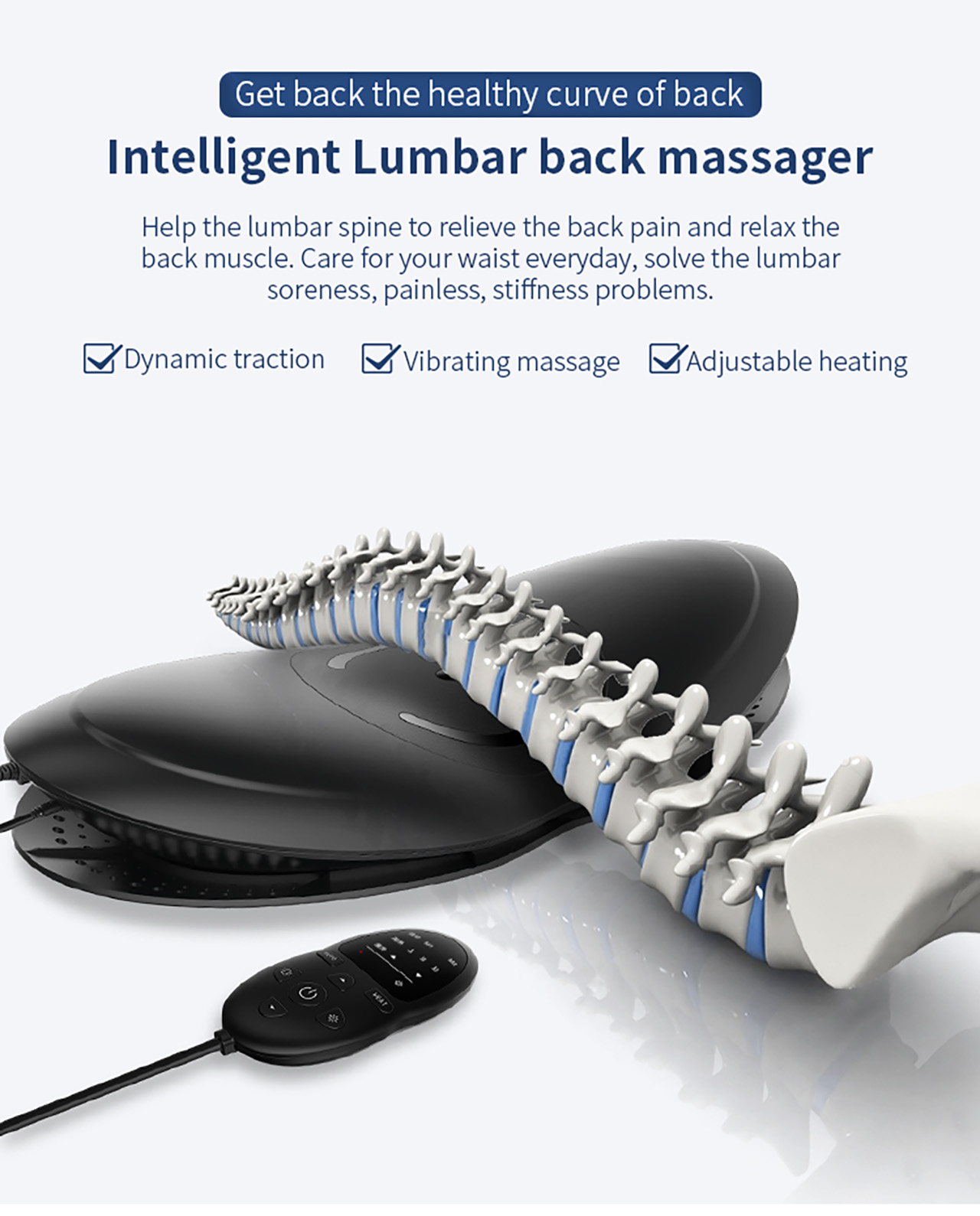 Intelligent lumbar massager